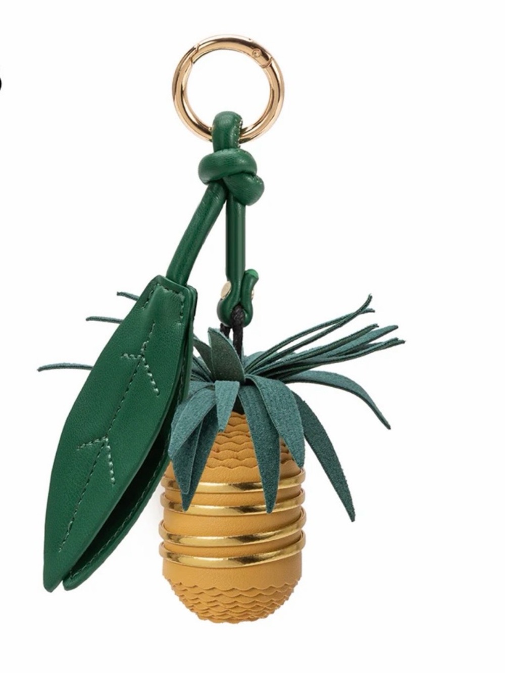 Milie Blanco-Anthropologie Pineapple Yellow Bag Charm